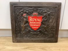 A Royal Insurance Company Ltd composition advertising sign