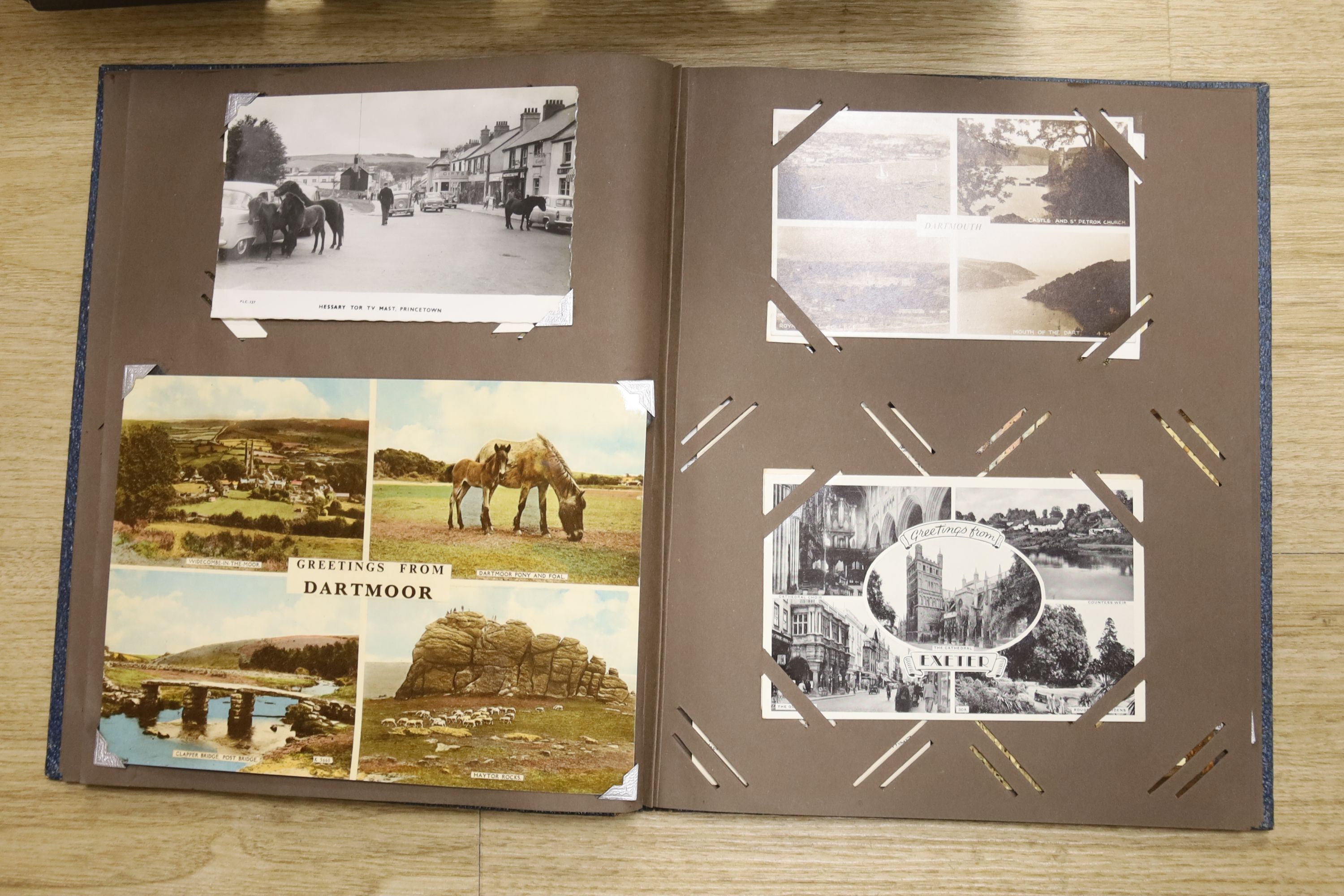 Three photograph albums and loose photos plus three postcard albums and a quantity of European - Image 6 of 9