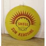 A Shell Sun Kerosine sign, diameter 63cm