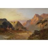 Francis E. Jamieson (1895-1950), oil on canvas, Glencoe, signed, 40 x 60cm