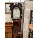 A Victorian mahogany longcase clock, in need of restoration