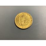 A Victorian gold jubilee half sovereign, 1887.
