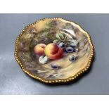 A Royal Worcester fruit painted plate, signed P. Love, diameter 17.5cm