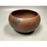A Chinese Yixing zisha alms bowl censer, impressed mark Rui Ting, Qing dynasty15cm