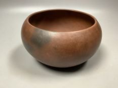 A Chinese Yixing zisha alms bowl censer, impressed mark Rui Ting, Qing dynasty15cm