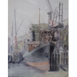 Max Parsons A.R.C.A. (1915-1998), watercolour on card, SS Marengo, signed and dated July 28, 1933,