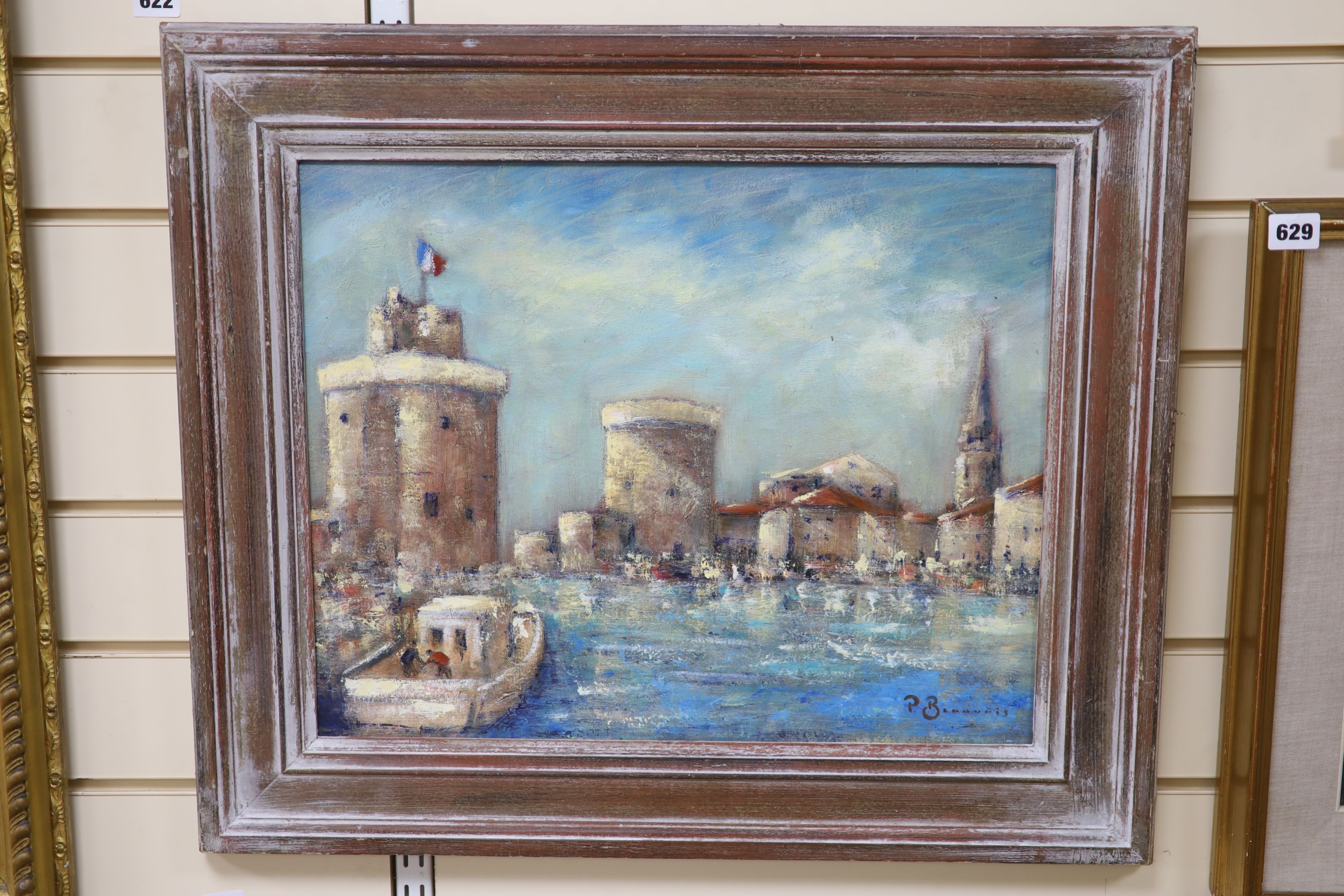 Paul Beauvais (1966-), oil on board, Le Vieux Port, signed, 40 x 50cm - Image 2 of 2