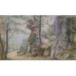 William Biscombe Gardner (1847-1919), watercolour, Landscape near Tunbridge Wells, signed and