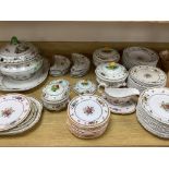 A Copeland Spode 'Rockingham' pattern matched part dinner service,comprising a large soup tureen and