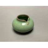 A Chinese celadon glazed water pot, diameter 8cm