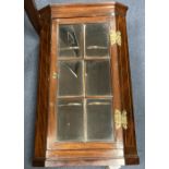 A small George III style mahogany corner cabinet, width 40cm, depth 22cm, height 66cm