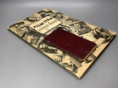 A Film Star scrapbook, containing a collection of photographs of 20th century actors,various