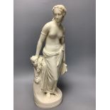 A Copeland parian figure, 'Dancing girl in repose', height 46cm