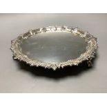 An Edwardian silver salver, Josiah Williams and Co, London, 1901, width 21.3 cm, 12oz.