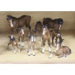 A large collection of Beswick and other models, mainly horses