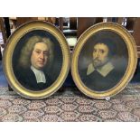 Late 18th century English School, pair of oils on canvas, Portraits of 'Pope Ismael' and a