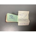 A small autograph album, singers and groups