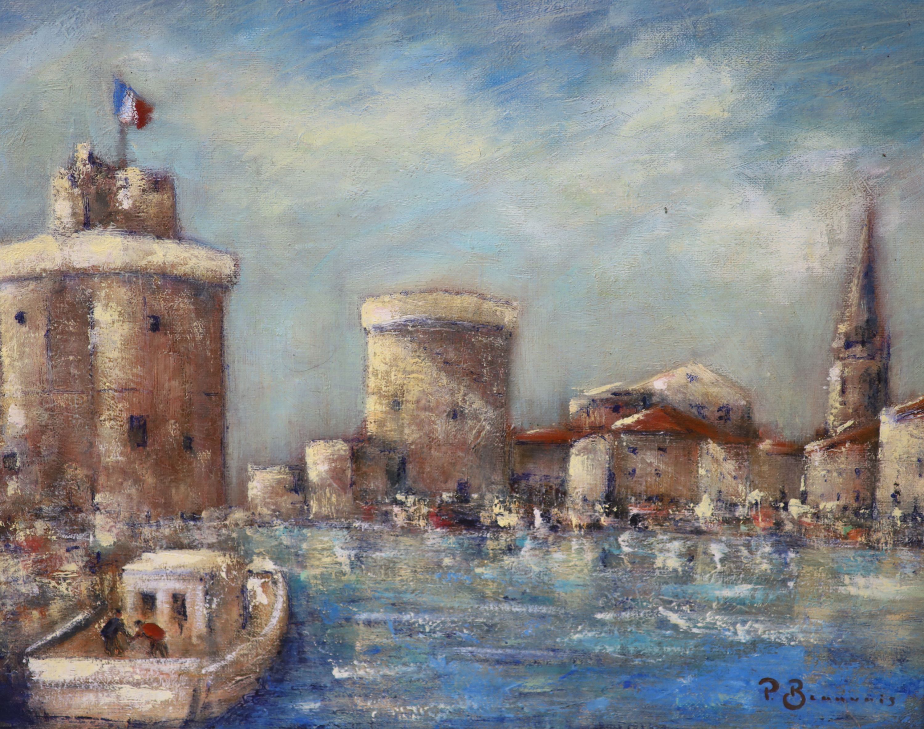 Paul Beauvais (1966-), oil on board, Le Vieux Port, signed, 40 x 50cm