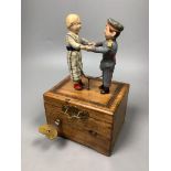 An early 20th century German musical dancing doll automaton, height 23cm