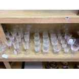 An Edinburgh Crystal Appin pattern part suite of table glass and other mixed table glassware,