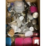 A large quantity of assorted pocket watch movements, accessories and parts.