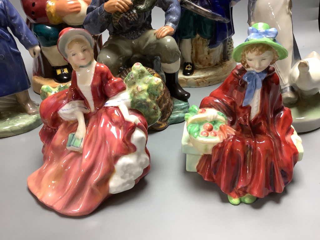 Two Royal Copenhagen figures, two character jugs, Royal Doulton, etc. - Image 2 of 4