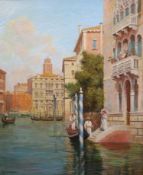 * Arthur Trevor Hadden (1864-1941)Venetian canal scenespair of oils on canvas76.5 x 63c,