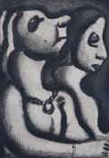 § Georges Rouault (French, 1871-1958)Les Deux Matrones / Deux Femmes en profil,etching and