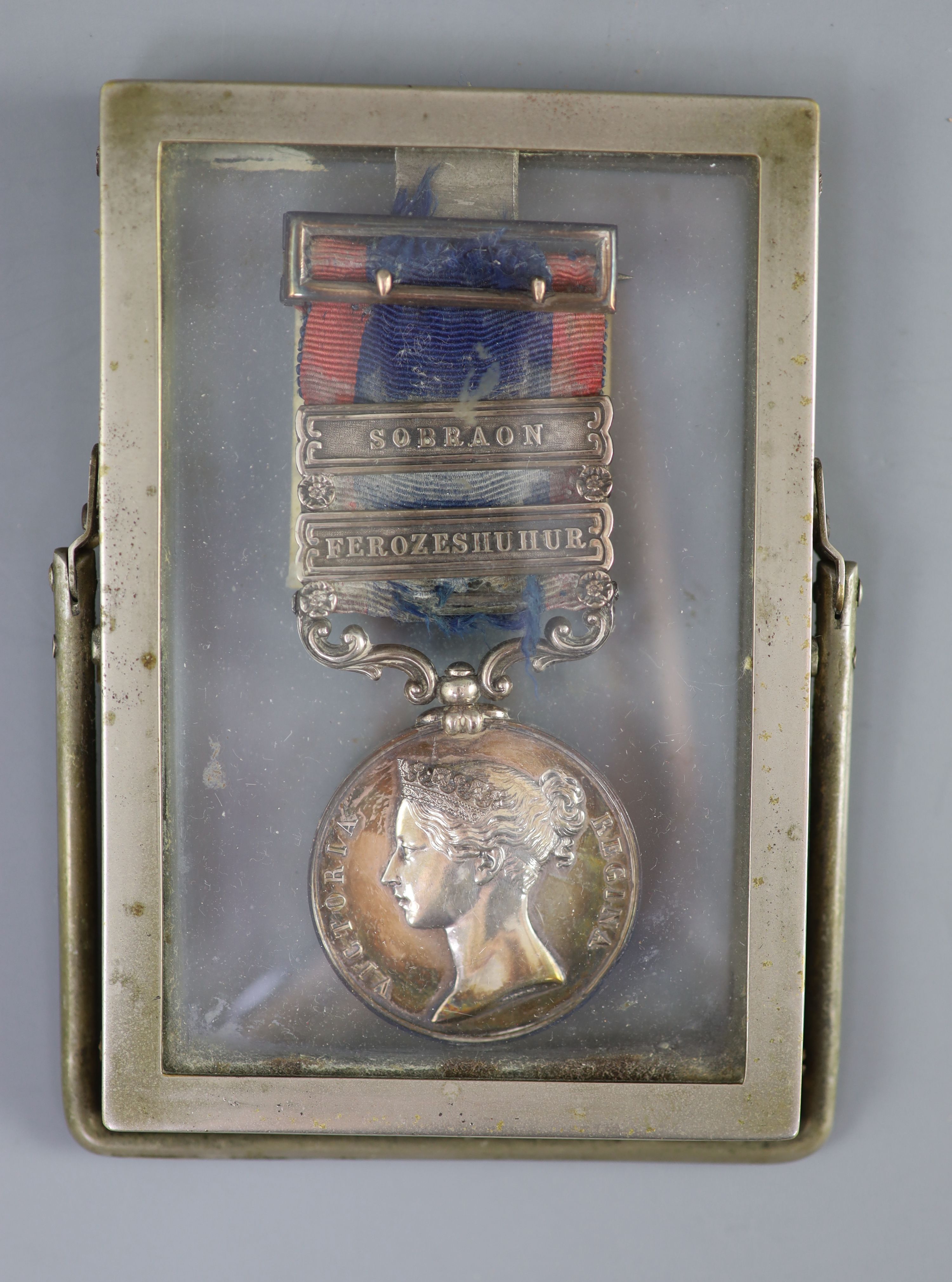 Army of the Sutlej, an 1845 Moudkee Medalwith Ferozeshuhur and Sobraon clasps, 1808-1864, awarded