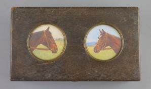 Marie Joseph Le Nail (French, 1842-1927)Portraits of the racehorses Veinard & KillarneyWatercolour