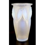 A Rene Lalique 'Ceylan' opalescent glass vase, Marcilhac No. 905,engraved mark 'R. LALIQUE FRANCE',