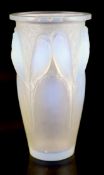 A Rene Lalique 'Ceylan' opalescent glass vase, Marcilhac No. 905,engraved mark 'R. LALIQUE FRANCE',
