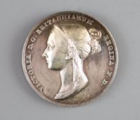 British Medals, Victoria, Coronation 1838, the official silver medal, by Benedetto Pistrucci,