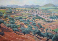 § Morris Kestelman (1905-1998)Near Ollioules, 1933oil on canvasSigned and dated 193346 x 61 cm.