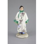 A Russian porcelain figure of a fashionable Chinese lady, Lomonosov factory, early 20th century,her