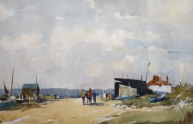 Edward Wesson (1910-1983)Beach scenewatercolour on papersigned in ink32 x 49.5cm