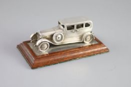 A George V miniature silver model of a Daimler Limousine, by Goldsmiths & Silversmiths Co Ltd,