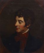 Attributed to Hugh Douglas Hamilton (1734-1808)Portrait of Lord Edward Fitzgerald (1763-1798)oil on