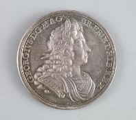 British Medals, George I, Coronation 1714, the official silver medal, by John Croker,laureate and