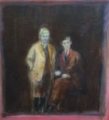 § Harold Mockford (1932-)Figures from the Past, 1979Oil on canvasSigned and inscribed verso76 x 69