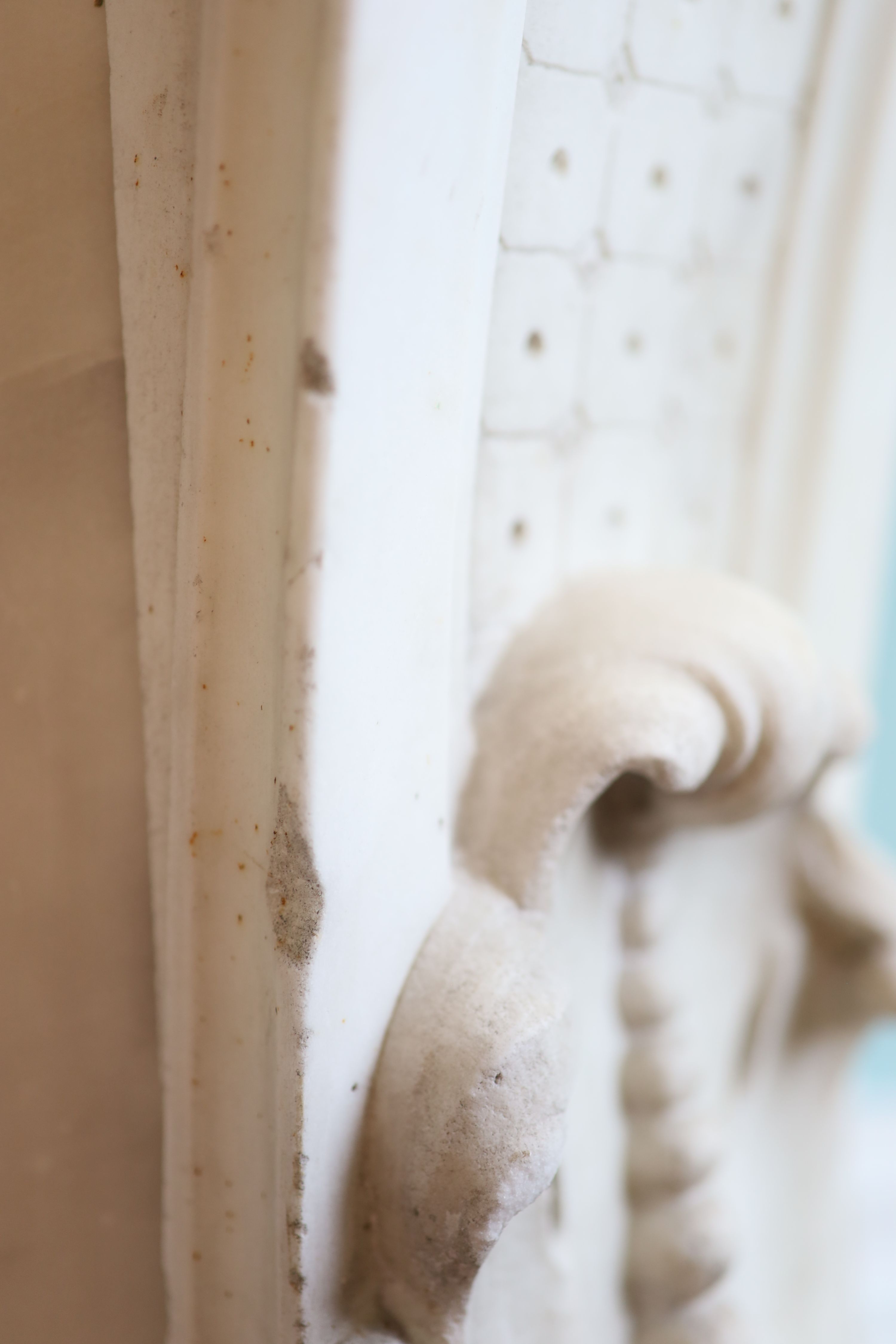 An important mid 19th century Italian white Carrara marble chimney piece,carved in the rococo - Image 22 of 23