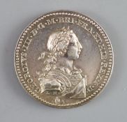 British Medals, George III, Coronation 1761, the official silver medal, by Lorenz Natter,laureate