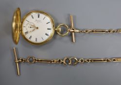 A Victorian 18ct gold hunter keyless pocket watch by Arnold Chas. Frodsham, together with a 9ct