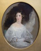 Sir John Watson Gordon (1788-1864)Portrait of Lady Stewart of Allenbankoil on wooden panel39 x 32