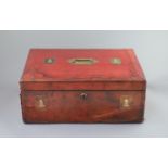 An Edwardian red morocco leather government dispatch box for Henry Hartley Fowler (1830-1911)1st