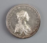 British Medals, George III: Queen Charlotte, Coronation 1761, the official silver medal, by Lorenz