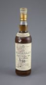 A bottle of Macallan Single Highland Malt Scotch Whisky, 10 Years Old, 70cl