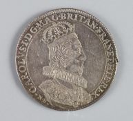 British Medals, Charles I, Coronation 1626, the official silver medal, by Nicolas Briot,crowned