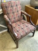 A 19th century Gainsborough armchair, width 70cm, depth 76cm, height 95cm