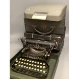 Four vintage typewriters